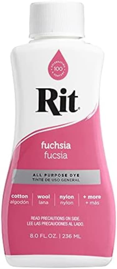 Rit Dye Liquid 8 Fluid Oz Fuchsia