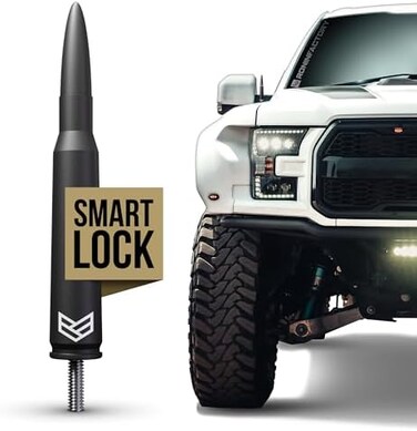 هوائي لسيارة Ford F150 F250 F350 Ford Raptor Ford Bronco Accessories Truck Ford F 150 Accessories & Dodge Ram 1500 هوائي بديل قصير مضاد للسرقة (Smartlock)