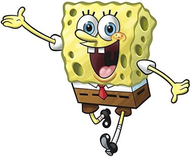 ملصق جداري عملاق من Roommate Rmk1406Gm Spongebob Squarepants قابل للتقشير واللصق، متعدد الألوان، عبوة من قطعة واحدة