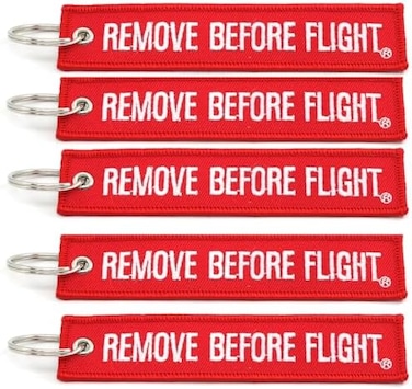 Rotary13B1 - Remove Before Flight Key Chain 5 Pack