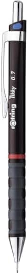 Rotring Tikky Mechanical Pencil Lead And Eraser Set, Burgundy, Set Of 3