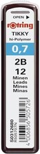 Rotring Tikky Mechanical Pencil Lead And Eraser Set, Burgundy, Set Of 3