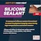خرطوشة ختم سيليكون RTV بدرجة 600، 10.3 أونصة، أحمر فائق
