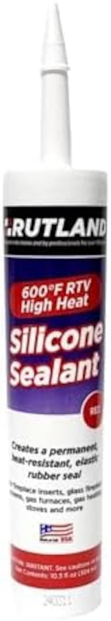 خرطوشة ختم سيليكون RTV بدرجة 600، 10.3 أونصة، أحمر فائق