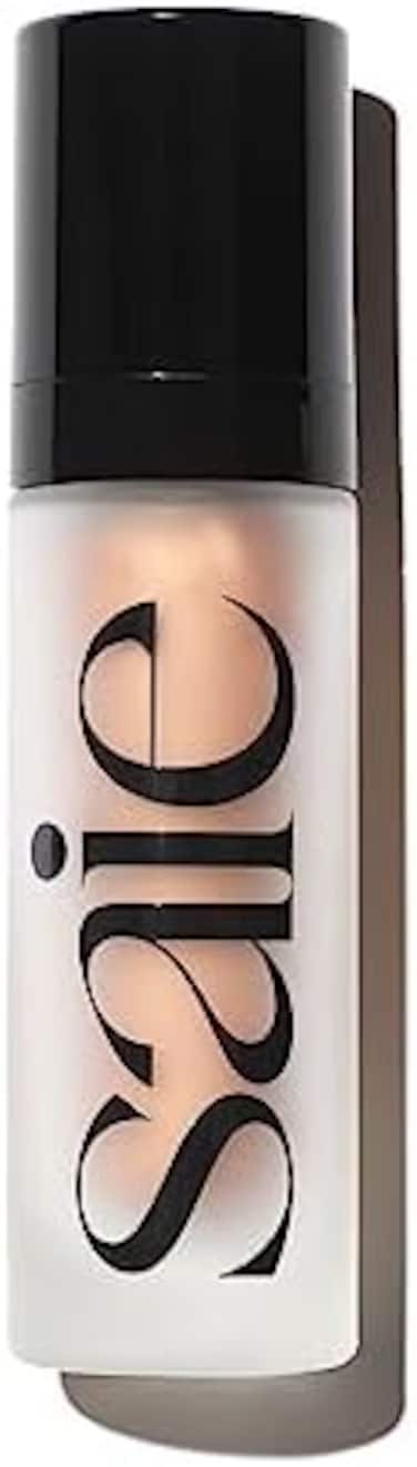 Saie Glowy Super Gel Lightweight Illuminator - Luminizer For Glowing Skin, Wear Alone Or Under Makeup - Sunglow (1 Fl Oz)