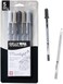 Sakura Gelly Roll Moonlight 06 Gel Pens - Fine Point Ink Pen For Journaling, Art, Or Drawing - Gray Ink - Fine Line - 5 Pack