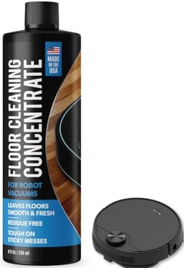 Robot Vacuum Floor Cleaning Concentrate For Mops - Compatible With Roborock, Tineco, Ifloor, Etc. - 75 Uses Per 8Oz - Hardwood &amp; Multi-Surface - Made In Usa - Non-Toxic, Residue-Free