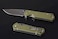 Land 911 Pocket Knife Folding Knife 12C27 Blade G10 Handle Liner Lock Pocket Edc Knife (Army Green, G10)