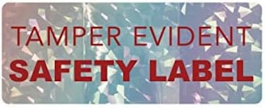 Holographic Tamper Evident Labels / 500 Tamper Resistant Labels / 1.5" X 0.5" Quality Control Stickers