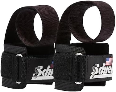 Schiek Sports Power Lifting Straps 1000 Pls, Black