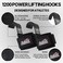 Schiek Sports 1200 Power Lifting Hooks - Maximum Grip Support In Heavy Lifting - Snug Fit