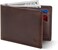 Serman Brands Mens Slim Bifold Wallet Rfid Blocking Minimalist Front Pocket Wallets For Men - Thin &amp; Stylish, B. Texas Brown Elite