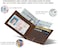 Serman Brands Mens Slim Bifold Wallet Rfid Blocking Minimalist Front Pocket Wallets For Men - Thin &amp; Stylish, B. Texas Brown Elite