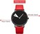 Shengke Women Minimalist Watch Ultra Thin Leather Strap Fashion Creative Waterproof Watch