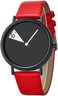 Shengke Women Minimalist Watch Ultra Thin Leather Strap Fashion Creative Waterproof Watch