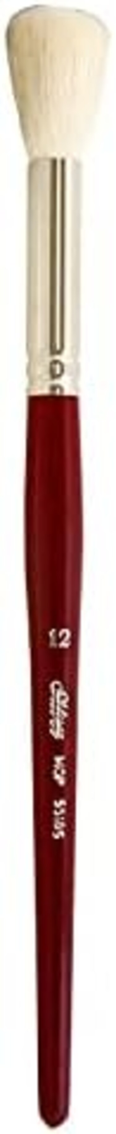 Mop White Round Short Handle Series 5518S Size 12, Goat Hair, Crimson, 23X3X3 Cm