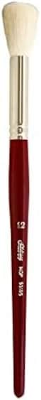 Mop White Round Short Handle Series 5518S Size 12, Goat Hair, Crimson, 23X3X3 Cm