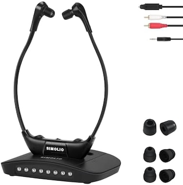 Digital Wireless Tv Headphones With Clear Dialog For Seniors &amp; Hard Of Hearing, Tv Hearing Device With Balance Control &amp; Ambient Sound Listener, Compatible With Smart Tvs, Sm-863D