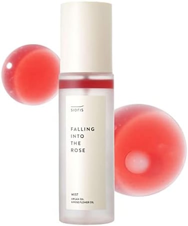 السقوط في رذاذ الورد - 3.38 أونصة سائلة - رذاذ لطيف ومرطب ومنعش مصنوع من الشاي الأخضر ومستخلص أوراق السرو بالإضافة إلى زيوت الأركان وزهرة الورد