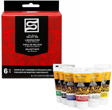 Speedball Art Products Speedball Block Printing Inks 1.25 Oz 6 Kg Oil-Based