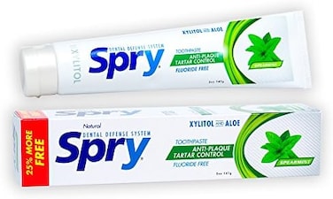 Xylitol Toothpaste, Fluoride-Free, Natural Spearmint, Anti-Plaque And Tartar Control, 5 Oz