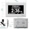 Digital Calendar Alarm Clock - Dementia Clocks For Vision Impaired, Elderly, Memory Loss Clock With Non-Abbreviated Clock With Date And Day (7 Inch)