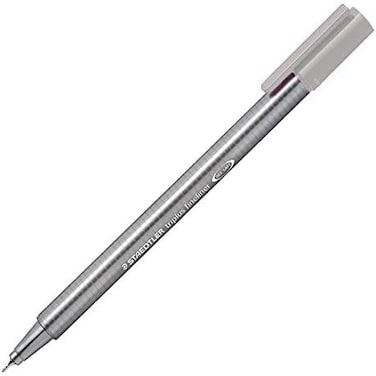 Staedtler Triplus Fineline 334 - Superfine Tip 0.3 mm Silver-Grey