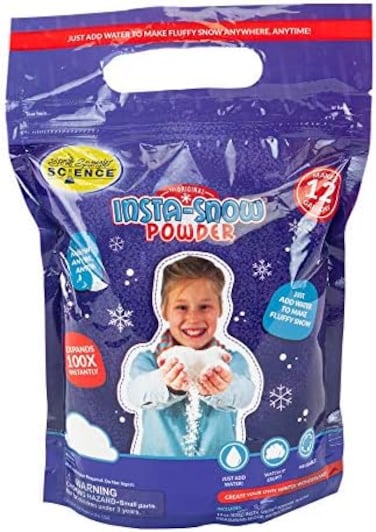 855650 Insta-Snow Powder, 14 Oz - Fun Science Kits For Kids, Simple And Safe, Makes Realistic, Fluffy Snow In Seconds, Top Sensory Toys &amp; Stem Activities For Classrooms And Home