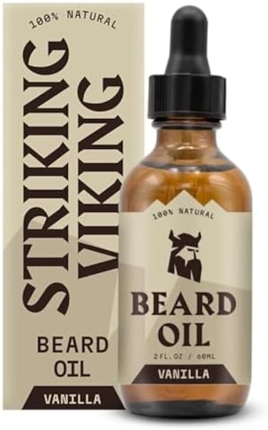Vanilla Beard Oil (Large 2 Oz.) - 100% Natural Beard Conditioner With Organic Tea Tree, Argan, And Jojoba Oil With Vanilla Scent - Softens, Smooths, And Strengthens Beard Growth By