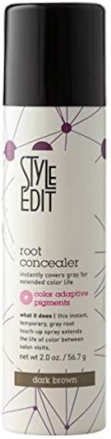 Style Edit Root Concealer Touch Up Spray, Instantly Covers Grey Roots, Professional Salon Quality Cover Up Hair Products For Women , Dark Brown 2 Ounce (Pack Of 1)
