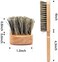 Beard Brush (Soft Brush), 100% Pure Horse Hair And Wood, Men's Beard Grooming Tools And Beard Styling Care, Wood Colour, 3 Shape Sizes. (54A Brush)