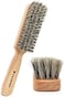 Beard Brush (Soft Brush), 100% Pure Horse Hair And Wood, Men's Beard Grooming Tools And Beard Styling Care, Wood Colour, 3 Shape Sizes. (54A Brush)