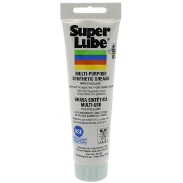 Super Lube 21030 Synthetic Grease (Nlgi 2), 3 Oz Tube
