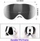 نظارات التزلج على الجليد مضادة للضباب، حماية 100% من الأشعة فوق البنفسجية للتزلج على الجليد