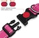 Taglory Reflective Nylon Dog Collar With Safety Buckle, Adjustable Pet Collars With Soft Neoprene Padding For Medium Dogs, Hot Pink