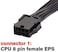 Cpu 8 Pin Power Extension Cable Atx Cpu 8 Pin Female To 8(4+4) Pin Male Eps Extension Cable For Motherboard (Not Pci-E Vga) 12 Inches (2 Pack)