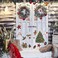 Tenare 4 Sheets Christmas Wall Stickers Decals Removable Merry Christmas Window Walls Cling Tree Art Sticker Xmas Decoration