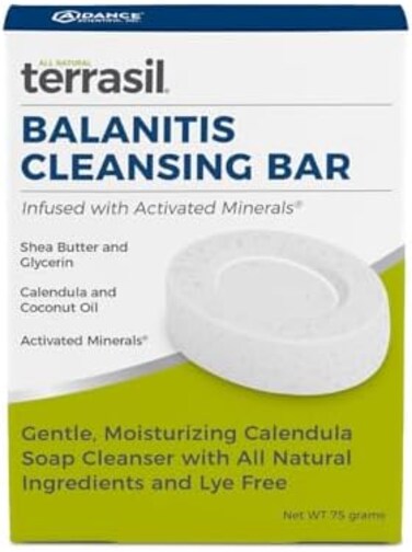 Balanitis Soap For Natural Gentle Relief Of Balanitis Symptoms Irritation, Itch, Redness &amp; Inflammation With Calendula - 75Gm Cleansing Bar