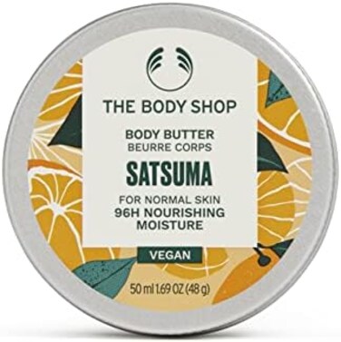 ذا بودي شوب زبدة الجسم ساتسوما - العناية المغذية والمرطبة للبشرة العادية - نباتية - 1.69 أونصة