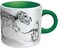نقابة الفلاسفة العاطلين عن العمل للجنسين Upg Dinosaurier Kaffeebecher، أخضر/أبيض، عبوة واحدة من المملكة المتحدة