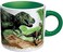 نقابة الفلاسفة العاطلين عن العمل للجنسين Upg Dinosaurier Kaffeebecher، أخضر/أبيض، عبوة واحدة من المملكة المتحدة