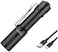 Edc Flashlight Archer Mini، مصباح LED بمفتاح ذيل 405 لومن، قلم جيب صغير قابل لإعادة الشحن USB C للتخييم والخارج والطوارئ - أبيض محايد