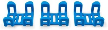 Gps Dog Tracker Rubber Clips X3 (Standard), Blue, 2.8 Cm