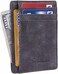 Travelambo Front Pocket Minimalist Leather Slim Wallet Rfid Blocking Medium Size