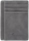 Travelambo Front Pocket Minimalist Leather Slim Wallet Rfid Blocking Medium Size