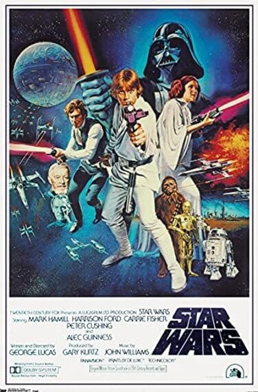 ملصق جداري من Star Wars Iv One Sheet Collector's Edition مقاس 24 بوصة × 36 بوصة