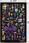 Minecraft - ملصق حائط Mobbery، مقاس 22.375 بوصة × 34 بوصة، إصدار غير مؤطر