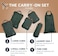 Tripped Travel Gear Compression Packing Cubes For - Luggage And Backpack Organizer Packaging Cubes For Clothes (Green And Brown, 6Piece)