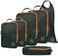Tripped Travel Gear Compression Packing Cubes For - Luggage And Backpack Organizer Packaging Cubes For Clothes (Green And Brown, 6Piece)