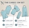 Tripped Travel Gear Compression Packing Cubes For - Luggage And Backpack Organizer Packaging Cubes For Clothes (Dusty Teal And White, 6Piece), Dusty Teal And White, 6Piece
